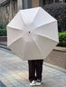 左都電動(dòng)雨傘智能全自動(dòng)款反向一鍵全收加固加厚防風(fēng)男女晴雨兩用新款 【米咖色】智能電動(dòng)（一鍵收桿） 曬單實(shí)拍圖