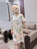 莫代爾冰絲睡裙女士夏季薄款仿真 絲2025新款夏天高級(jí)感甜美睡衣家居服 MDF9921【睡裙】 L 110-120斤 曬單實(shí)拍圖