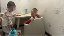 嘟嘟家【2件裝】寶寶秋季長(zhǎng)袖T恤嘟嘟家童裝兒童衣服男童上衣女童打底衫 紅色 （2件裝） 100 曬單實(shí)拍圖