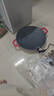 奧然電烤盤家用無煙電燒烤爐麥飯石不粘烤肉鍋插電烤盤烤盤 大功率速熱【40CM】5-10人（夾子+油刷 1層 曬單實拍圖