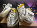 阿迪達(dá)斯YEEZY350條紋斑馬椰子夏日透氣男女休閑鞋IG9608 44 曬單實(shí)拍圖
