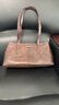 CHARLES&KEITH25秋季新品復(fù)古油蠟皮繩結(jié)單肩腋下包七夕禮物CK2-20782673 Distressed Coffee咖啡色 M 曬單實(shí)拍圖
