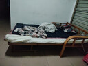 萌小橙 竹沙發(fā)床可折疊兩用雙人單人床成人家用午休床多功能簡(jiǎn)易折疊床 寬1.2*長(zhǎng)1.88米高32cm無床墊 曬單實(shí)拍圖