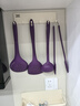 卡博美德國Kochblume硅膠鍋鏟湯勺紫色食品級炒菜鏟子套裝家用耐高溫 4件套*【大湯勺+鍋鏟+牛排夾+平底漏勺】 曬單實(shí)拍圖
