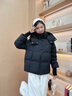 鴨鴨（YAYA）羽絨服女冬季連帽短款加厚保暖女士面包服韓版寬松休閑百搭外套女 曬單實(shí)拍圖