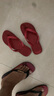 havaianas哈唯納Hype III沙灘男士人字拖夏季海邊戶外休閑涼拖鞋可外穿 6196-黑/桃 39-40 巴西碼 曬單實拍圖
