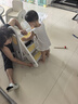 曼龍百變踩腳凳兒童洗漱寶寶洗手臺階凳可折疊防滑梯子踏腳增高凳 曼龍百變扶手凳-莫奈灰 曬單實(shí)拍圖