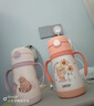 膳魔師（THERMOS）兒童保溫杯水杯吸管杯學(xué)飲杯316L不銹鋼把手學(xué)生杯超輕暢吸杯TCKC 曬單實(shí)拍圖