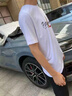 XJSGS官方國際正品牌男士高端短袖t恤夏季薄款印花圓領(lǐng)輕奢男裝體恤 高檔羽毛白【現貨速達】 2XL 【建議141-160斤】 曬單實(shí)拍圖