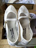 斯凱奇（Skechers）女鞋夏季蕾絲淺口單鞋平底時尚透氣通勤鞋休閑瑪麗珍鞋158995 曬單實拍圖