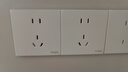 施耐德電氣 開關(guān)插座面板 86型暗裝家用墻壁電源插座面板 皓呈系列奶油白色 正五孔十支裝(新國標) 插座 曬單實拍圖