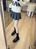 EXULL依思Q女鞋樂福鞋2025新款夏季厚底增高法式單鞋女士休閑百搭黑色小皮鞋 啞光黑 37 曬單實拍圖