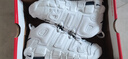 耐克（NIKE） Air More Uptempo GS青少年皮蓬籃球鞋耐磨緩震運(yùn)動(dòng)鞋 DH9719-100 37.5 曬單實(shí)拍圖
