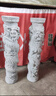 寺廟家祠石雕盤(pán)龍柱廣場(chǎng)漢白玉龍柱華表柱文化柱花崗巖庭院石柱子 淺灰色 曬單實(shí)拍圖