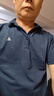 夢(mèng)特嬌特價(jià)桑蠶絲短袖t恤男夏季半袖中年翻領(lǐng)上衣爸爸裝polo衫男士 哈青 175/92A 推薦135-150穿 曬單實(shí)拍圖