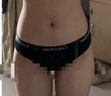 Calvin Klein內(nèi)衣女士三條裝ck本命年提花棉質(zhì)微彈比基尼三角內(nèi)褲女QP2349O FIY-太空黑/杏仁色/月光白 3條 S 尺碼偏大，建議拍小一碼 曬單實拍圖