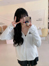 冰絲連帽防曬衣戶外防曬服女款寬松夏季2024新款開衫夏薄款外套潮 白色 L（建議110-120斤） 曬單實(shí)拍圖
