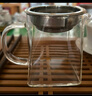 憶壺茶（YIHUTEA）玻璃公道杯帶過(guò)濾網(wǎng)茶漏套裝茶具配件茶海分茶器加厚功夫茶杯大號(hào) 山底公杯350ml+茶漏 曬單實(shí)拍圖