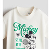 H&M【迪士尼系列】童裝男嬰T恤2025夏新款米奇印花短袖上衣1263213 奶油色/米奇老鼠 110 110/56 曬單實拍圖