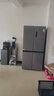 美的（Midea）冰箱480升十字對開(kāi)門(mén)四門(mén)零嵌入式一級能效雙變頻智能恒溫保鮮柜 家用靜音除菌凈味風(fēng)冷薄電冰箱 407L十字【智能恒溫保鮮】炭灰|月夜 曬單實(shí)拍圖