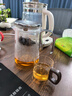 錦格新款飄逸杯玻璃泡茶壺茶水分離濾茶杯泡茶水杯沖茶杯辦公室茶具 LX錐形透明750ML+4木把杯 曬單實(shí)拍圖
