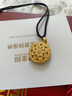夢金園七夕情人節(jié)禮物  時尚飾品吊墜 古法寶相花開鏤空鑲嵌莫桑石掛墜 大板-凈金重約12.5g克重多退少補 曬單實拍圖