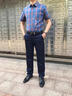 皮爾卡丹（pierre cardin）七夕情人節(jié)禮物休閑褲男夏季商務(wù)休閑長褲冰絲透氣直筒褲修身 曬單實(shí)拍圖