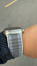 JINGZ適用蘋(píng)果手表ultra3/2表帶apple watch s10/s11編織s9尼龍s8腕帶7/6/5/4運動(dòng)iwatch回環(huán)降落傘按扣 新【深灰色】星光扣49/46/45/44mm 曬單實(shí)拍圖