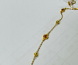 周六福彩寶碧璽黃金足金手鏈七夕情人節(jié)禮物J0712467 約1.87g 16+3cm 曬單實拍圖