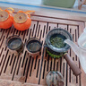 哈駱頓（HALODN）玻璃茶具套裝家用功夫茶具辦公室隔熱喝茶防燙耐熱泡茶壺高檔送禮 煙灰直覺壺7件套 【側(cè)鈕直覺壺+6個(gè)木環(huán)品杯】 曬單實(shí)拍圖