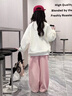 G.DUCKKIDS小黃鴨童裝女童秋裝套裝2025新款兒童衛(wèi)衣女孩休閑運(yùn)動(dòng)中大童衣服 白色套裝 120 建議110-120cm6-7歲 曬單實(shí)拍圖