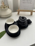 萬(wàn)仟堂（Edenus）整套功夫陶瓷茶具 送長(cháng)輩家用泡茶器全套裝禮盒 萬(wàn)念歸一·隨手禮 黑鐵釉（1壺2杯1盤(pán)1蓋置） 5頭 曬單實(shí)拍圖