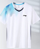 李寧（LI-NING）2025羽毛球T恤透氣速干短袖套裝比賽新款運(yùn)動(dòng)定制上衣團(tuán)購男女 藍(lán)白色T恤 2XL 曬單實(shí)拍圖