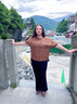 兆君2025春夏新款重磅桑蠶絲t恤香云紗上衣圓領半袖寬松印花真絲女裝 黃咖 2XL 曬單實拍圖