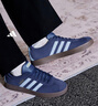adidas「T頭鞋」VL COURT 2.0復(fù)古休閑板鞋德訓(xùn)鞋阿迪達斯輕運動 深藍(lán)/粉藍(lán)/樹脂黃   42 曬單實拍圖