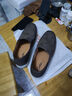 策樂(lè )板鞋男春季新款男士休閑鞋便捷套腳一腳蹬男鞋打孔透氣男鞋 灰色 套腳 41 曬單實(shí)拍圖