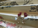 伊燦紅色絲絨小花朵仿珍珠耳釘女無耳洞耳夾大氣高級耳環(huán)2025新款耳飾 紅色小花朵發(fā)珍珠耳夾 曬單實(shí)拍圖