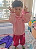 G.DUCKKIDS童裝女童春裝套裝兒童服裝小童春裝運動衛(wèi)衣兩件套1-3女寶寶衣服 粉紅色草莓熊【春秋款】 100 尺碼2~3歲【 90-100cm】 曬單實拍圖
