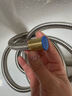 九牧王花灑軟管不銹鋼大流量淋浴噴淋管大口徑通用淋雨洗澡水管噴頭配件 銀色【2.0米防爆加厚軟管】 曬單實(shí)拍圖