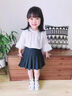 moonkids女童半身裙百褶裙子2025秋季新款裙褲兒童秋裝洋氣黑色女寶寶短裙 1516黑色百褶裙 110 cm 曬單實(shí)拍圖