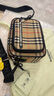 博柏利（BURBERRY）Vintage時(shí)尚復古格紋男女同款小牛皮相機包單肩斜挎包【現貨】 典藏米色8010152 曬單實(shí)拍圖
