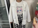 G.DUCKKIDS女童防曬衣夏季薄款2024新款兒童寬松洋氣涼感防風(fēng)衣服大童空調(diào)衫 白色 160 建議身高150-160cm 11-12歲 曬單實拍圖