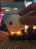 黛納斯菲Dynaspheres母球臺球子比利時(shí)品牌黑8 Cue ball高檔桌球57.2mm 白金款6點(diǎn)黑三葉草母球 曬單實(shí)拍圖