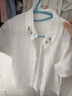 TOMMY HILFIGER【LOGO門襟】夏季男裝商務休閑純色翻領短袖T恤POLO衫34753 白色YBR S （推薦：120-135斤） 曬單實拍圖