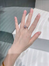 ICESTRELLA18鉆石戒指莫桑石公主方鉆戒女簡約大方婚戒送女友 簡約款-1克拉-莫桑石 曬單實拍圖