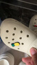 卡駱馳（crocs）經(jīng)典Clog男女洞洞鞋一腳蹬沙灘鞋 CR10001-2Y2  37  曬單實(shí)拍圖
