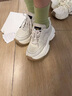 Lee休閑鞋女士老爹鞋運動(dòng)時(shí)尚厚底增高網(wǎng)面透氣運動(dòng)女鞋 淺米色 38 曬單實(shí)拍圖