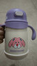 杯具熊（BEDDYBEAR）兒童保溫杯帶手柄吸管兒童水杯316不銹鋼寶寶學(xué)飲杯子400ml咕咕兔 曬單實(shí)拍圖