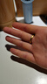 中國黃金黃金戒指足金999古法磨砂訂婚結(jié)婚男士女活口實(shí)心對戒七夕禮物送 女戒約4g 曬單實(shí)拍圖