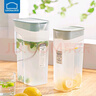 樂扣樂扣（LOCK&LOCK） 冷水壺塑料家用大容量裝冷熱水大號涼白開泡水耐熱扎壺 薄荷綠 1.4L 曬單實拍圖